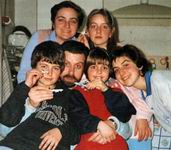 Enzo Piccinini con la sua famiglia